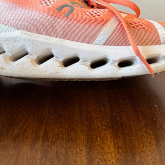 On Running Men’s Athletic Shoes in Coral and White main image 11
